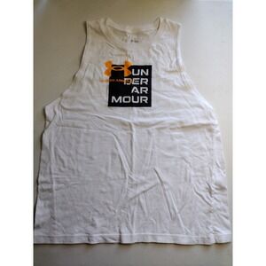 Under Armour Tank Top‎ Sleeveless Athletic White Logo Women's Medium UA
